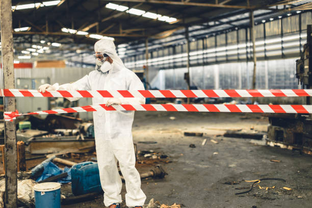 Professional Biohazard Cleanup technician working in Jackson, GA